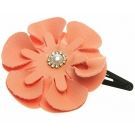 Tic Tac c/ aplique flor de couro e strass